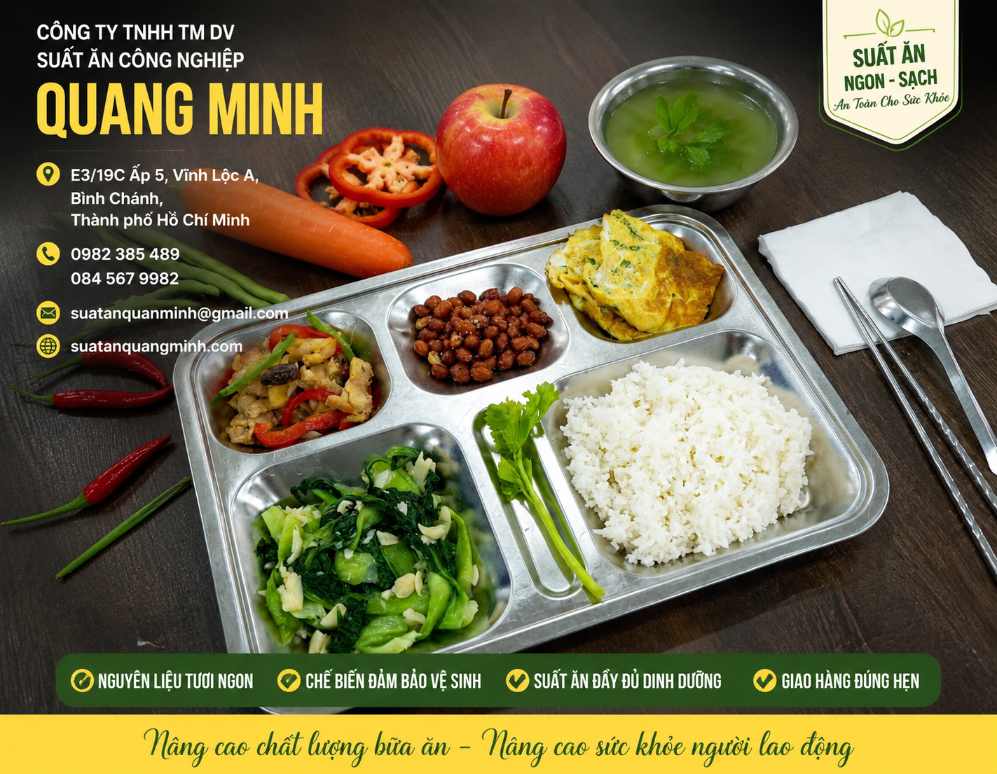 suất ăn công nghiệp HCM