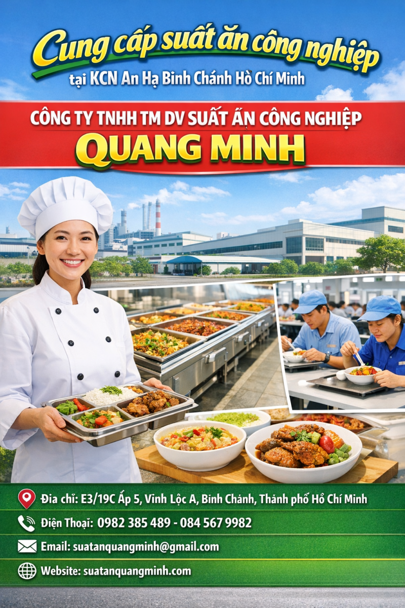 Cung Cấp Suất Ăn Công Nghiệp Tại KCN An Hạ