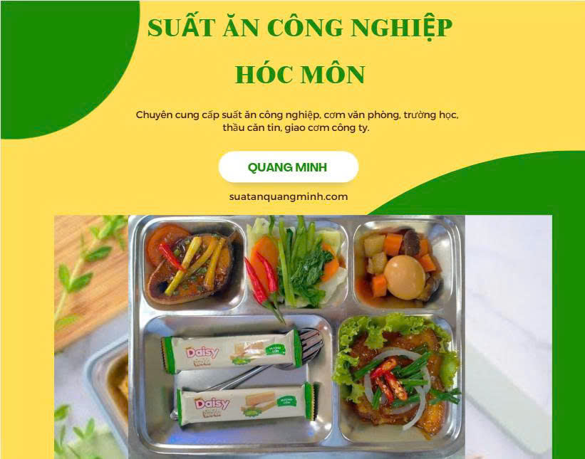 Cung cấp suất ăn công nghiệp Hóc Môn